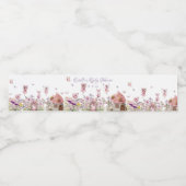 Fairy Garden Baby Dusche Wasserflaschenetikett (Einzelnes Label)