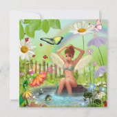 Fairy Garden Bath Fantasy Card (Vorderseite)