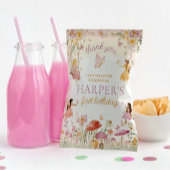 Fairy Garden Birthday Chip Bag Wrapper Flyer