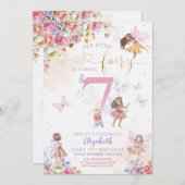 Fairy Garden Birthday Einladung (Vorne/Hinten)