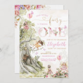 Fairy Garden Birthday Einladung (Vorne/Hinten)