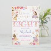 Fairy Garden Birthday Einladung (Stehend Vorderseite)