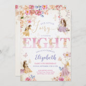 Fairy Garden Birthday Einladung (Vorne/Hinten)