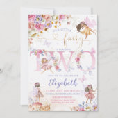 Fairy Garden Birthday Fairy Forest Einladung (Vorderseite)