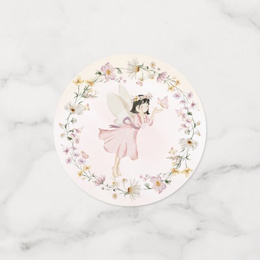 Fairy Garden Birthday Konfetti (Klein Vorderseite)