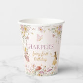 Fairy Garden Birthday Pappbecher (Vorderseite)