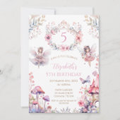 Fairy Garden Birthday Party Invitation Einladung (Vorderseite)