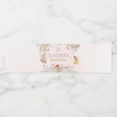 Fairy Garden Birthday Wasserflaschenetikett (Einzelnes Label)