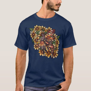 Fairy Garden Daisy Nature Fairies Kunst-Shirt T-Shirt