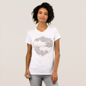 Fairy Garden elegante Muster der Rose Blume Klasse T-Shirt (Vorne ganz)