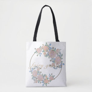 Fairy Garden elegante Muster der Rose Blume Klasse Tasche