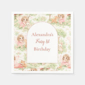 Fairy Garden First Birthday Serviette (Vorderseite)