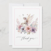 Fairy Garden Foto Dankeskarte (Vorderseite)