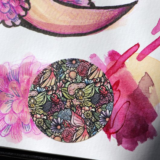 Fairy Garden Gardens Flower Gardens Fairies Runder Aufkleber