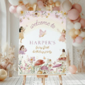 Fairy Garden Geburtstag Willkommen Poster