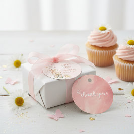 Fairy Garden Girl Birthday Party Geschenkanhänger