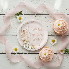 Fairy Garden Girl Birthday Party Pappteller