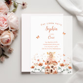 Fairy Garden Girl Magical First Birthday Pergament Einladungen