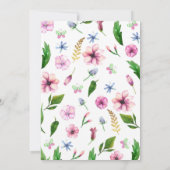 Fairy Garden Magical Enchanted Floral Geburtstag Einladung (Rückseite)