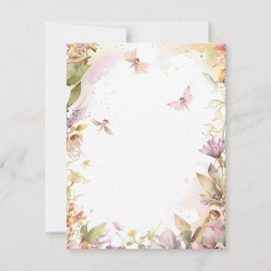 Fairy Garden Mitteilungskarte (Vorderseite)