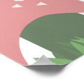 Fairy Garden Mushrooms Ladybugs Butterflies Poster (Ecke)