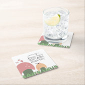 Fairy Garden Mushrooms Ladybugs Butterflies Rechteckiger Pappuntersetzer (Vor Ort)