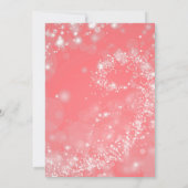 Fairy Garden Pastel Blume Coral Wedding Einladung (Rückseite)