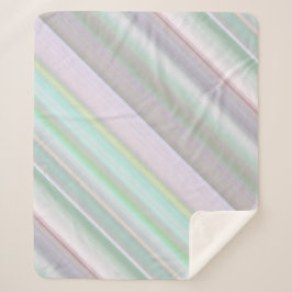 Fairy Garden Pink, Lila und Minzstreifen Sherpadecke