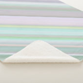 Fairy Garden Pink, Lila und Minzstreifen Sherpadecke (3/4)