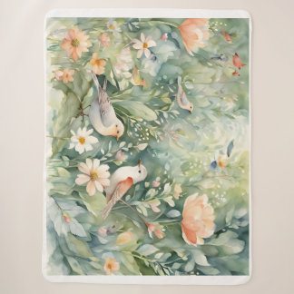 Fairy Garden Sherpa Blanket Sherpadecke