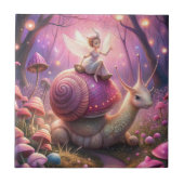 Fairy Garden Snail Fliese (Vorderseite)
