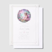 Fairy Garden Theme Flutter Liebe Babydusche Pergament Einladungen (Versetzt)