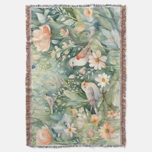 Fairy Garden Throw Blanket Decke (Vorderseite Vertikal)