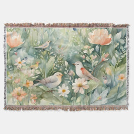 Fairy Garden Throw Blanket Decke