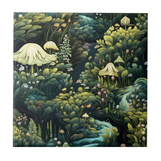 Fairy Garden Tile Fliese (Vorderseite)