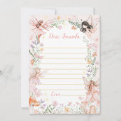 Fairy Garden Time Capsule Note Card Dankeskarte (Vorderseite)