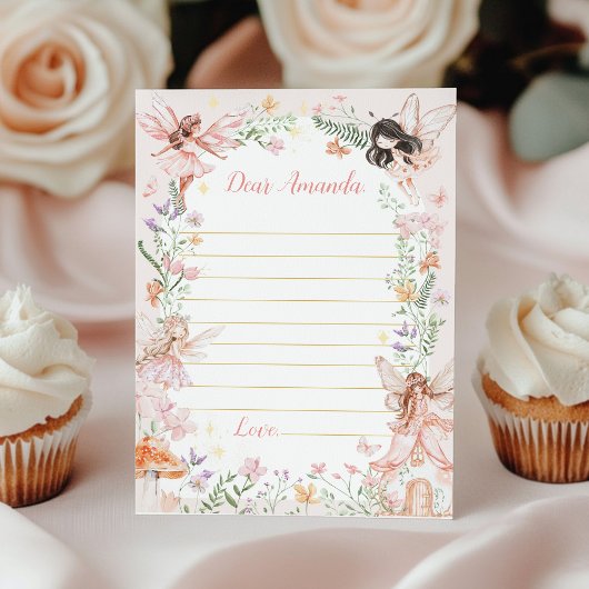 Fairy Garden Time Capsule Note Card Dankeskarte