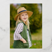 Fairy Garden Vielen Dank Notecard Folieneinladung (Rückseite)