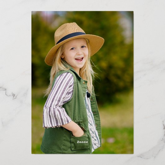 Fairy Garden Vielen Dank Notecard Folieneinladung (Rückseite)