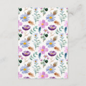 Fairy Garden Watercolor Giro del Malcantone Dankeskarte (Rückseite)