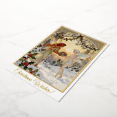 Fairy Gift Exchange Folien Feiertagskarte (Gedreht)