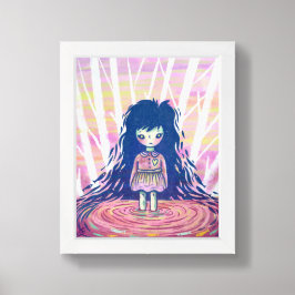 Fairy Girl am See Illustration Poster