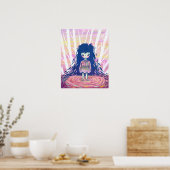 Fairy Girl am See Illustration Poster (Küche)