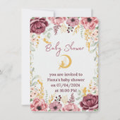 Fairy Girl Baby Duschblume Garten Einladung (Vorderseite)