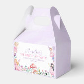 Fairy Girl Birthday Favor Box Geschenkschachtel (Rückseite)