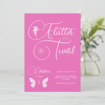 Fairy Girl Birthday Minimalistisch Simple Modern