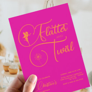 Fairy Girl Birthday Minimalistisch Simple Modern Einladung
