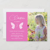 Fairy Girl Birthday Minimalistisch Simple Modern F Einladung (Vorderseite)