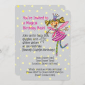 Fairy Girl Birthday Party Einladung (Vorne/Hinten)