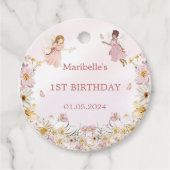 Fairy Girl Birthday Party Geschenkanhänger (Vorderseite)